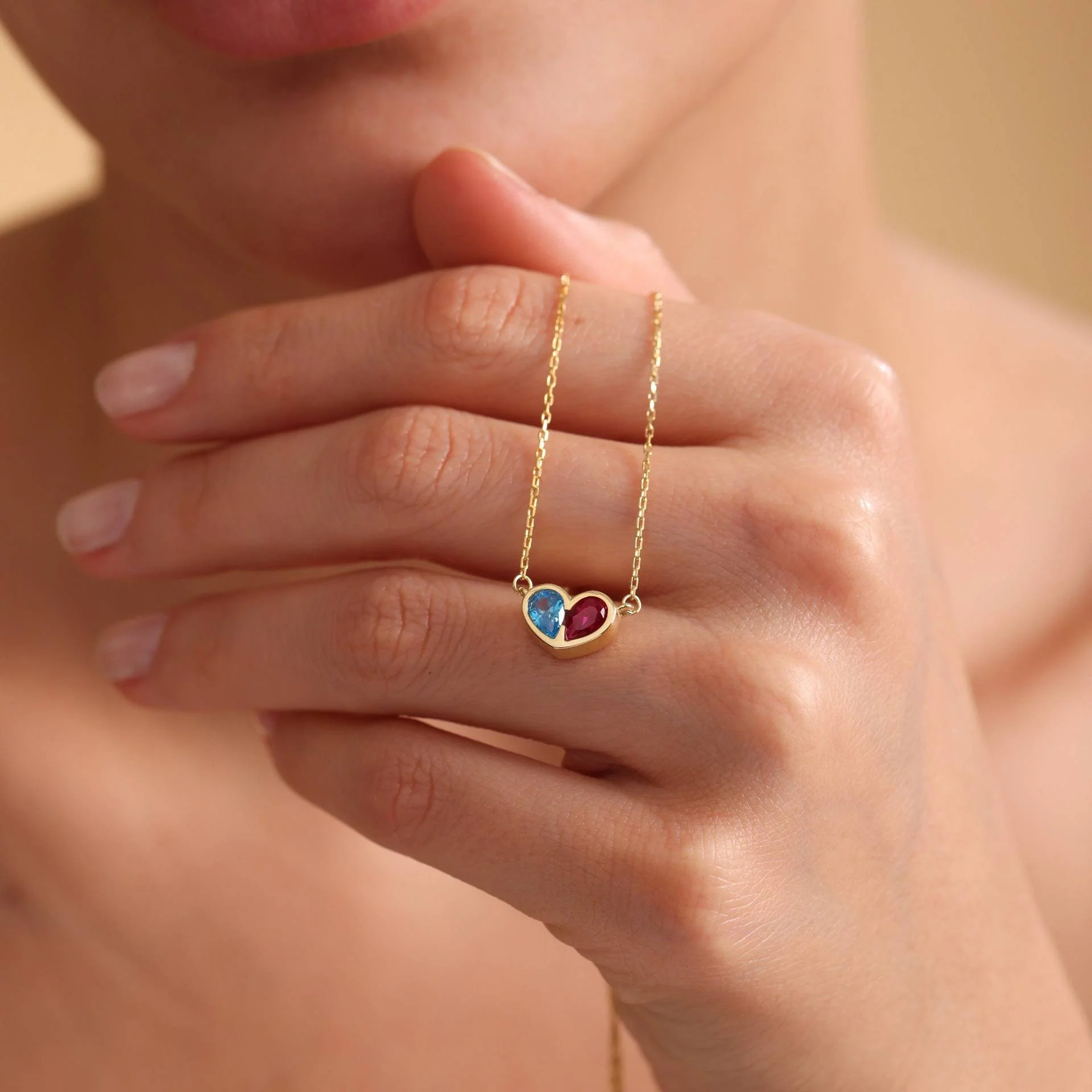 💝VALENTINE'S DAY PRE-SALE🎁FOREVER LINKED TOGETHER CUSTOM HEART BIRTHSTONES BRACELET - Image 9