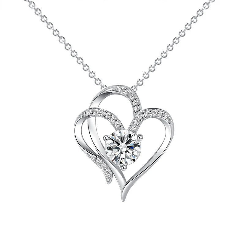 For Daughter -I Love You Forever Heart Diamond Necklace - Image 2