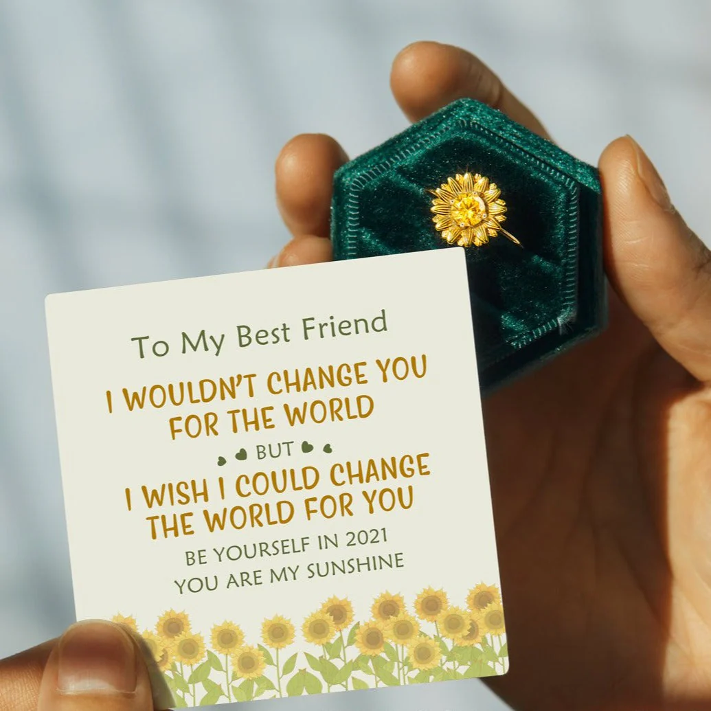 I Would Change The World For You Sunflower Ring - Image 3