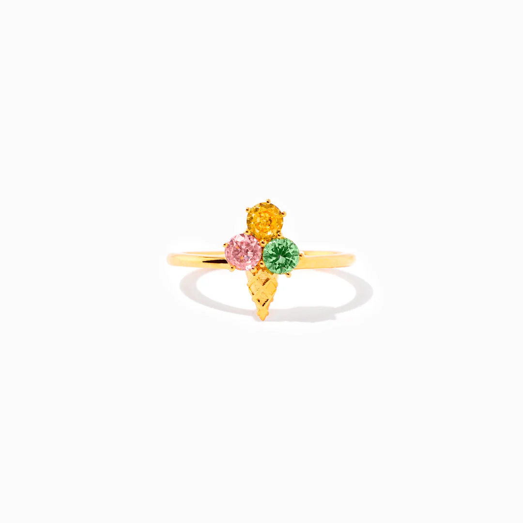 Mama's Love Never Melts Ice Cream Birthstones Ring - Image 7