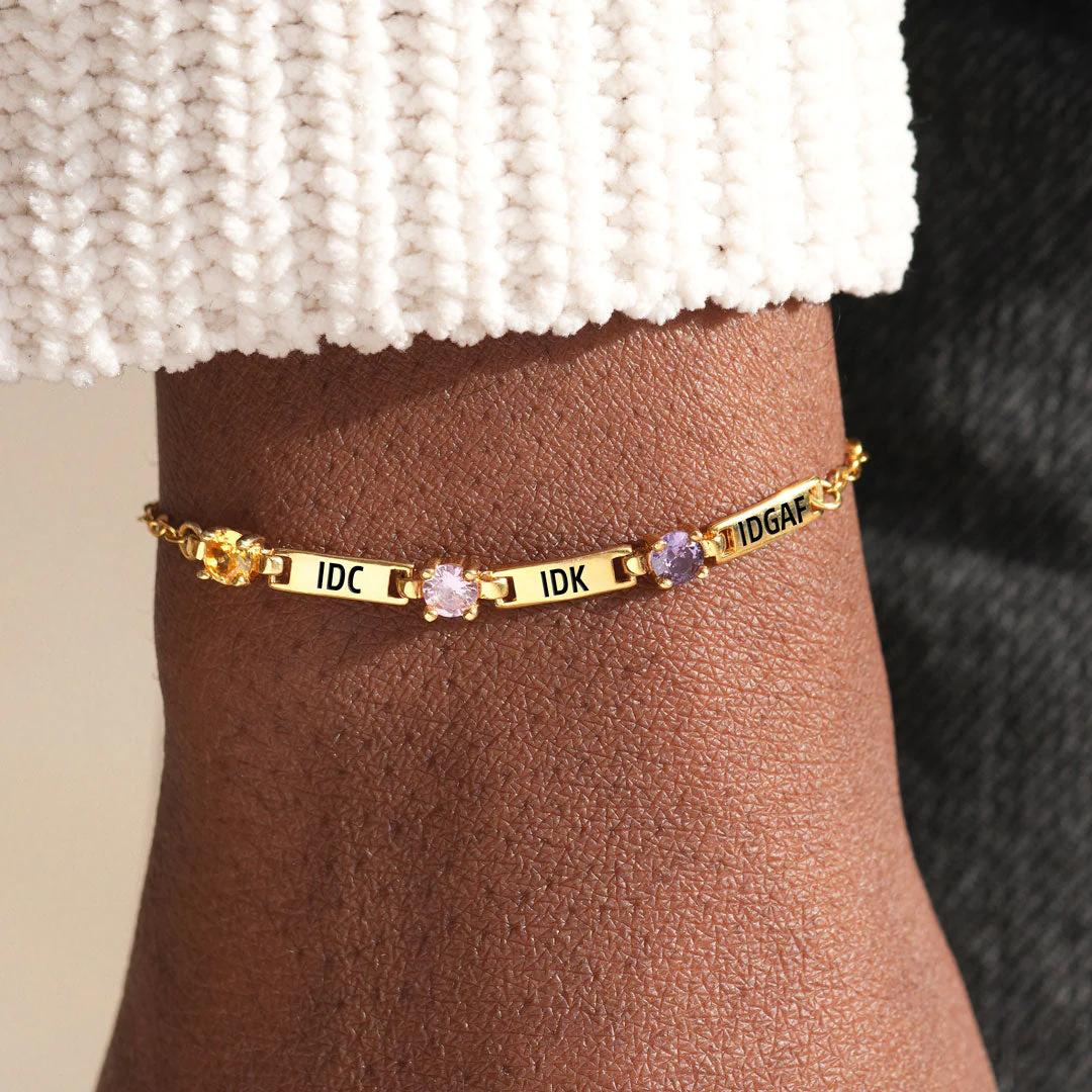 IDGAF Paperclip Bracelet - Image 2