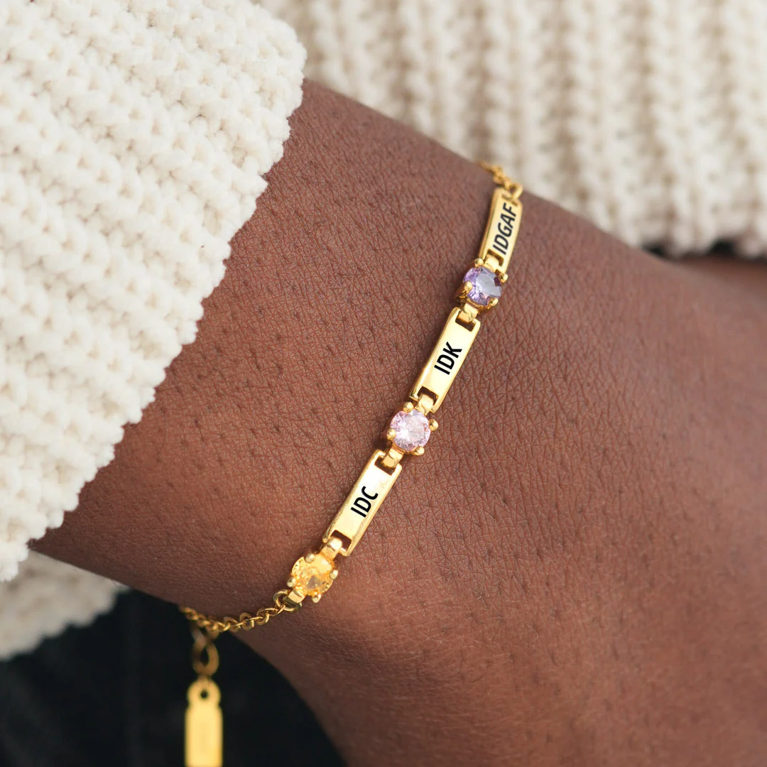 IDGAF Paperclip Bracelet - Image 3