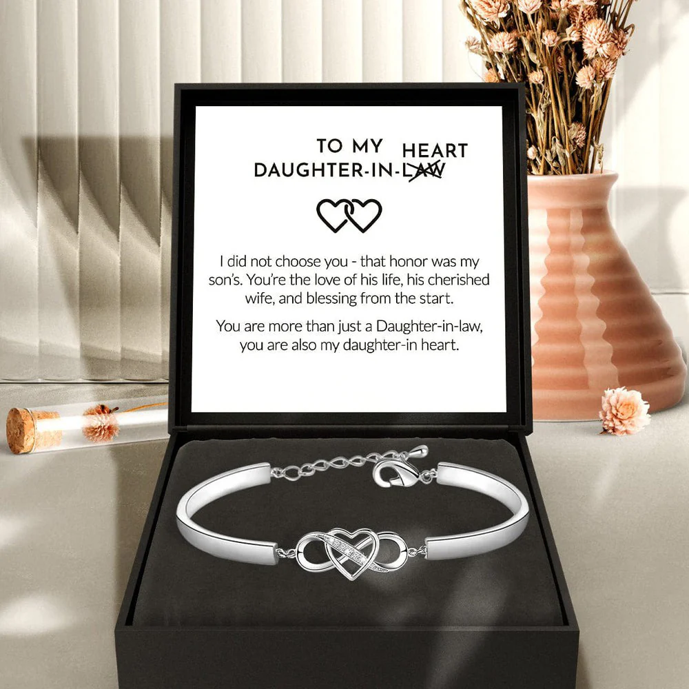 To My Daughter-In-Law | You Are Also My Daughter-In-Heart | Infinity Heart Bracelet - Image 2