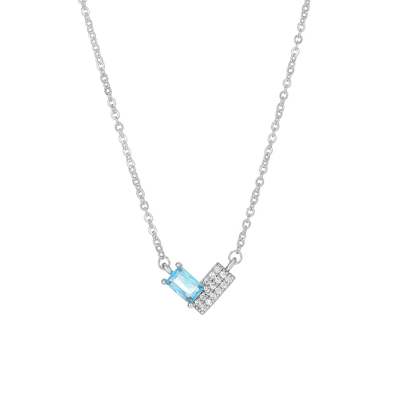 For Love - Interlocking Heart Diamond Necklace - Image 3
