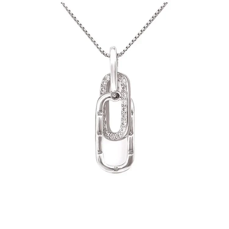 FOR UNBIOLOGICAL DAUGHTER - WE ARE FOREVER LINKED TOGETHER INTERLOCKING NECKLACE - Image 3