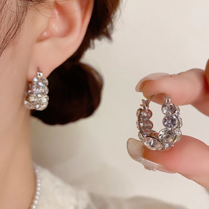 Hot Sale🎁Italy Style Zircon Sparkling Earrings