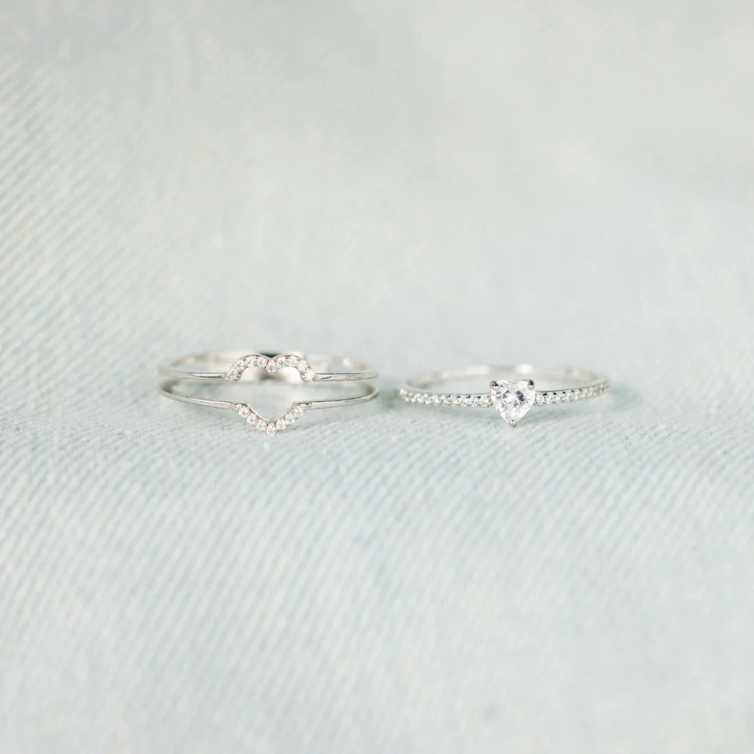 My Heart's First Home Layered Heart Ring - Image 8