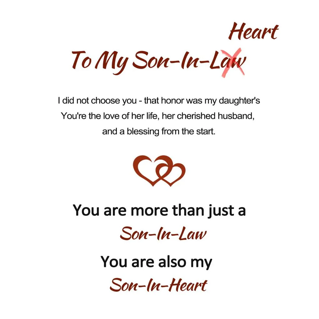 For Son-in-Law - You Are Also My Son-in-Heart Leather Bracelet - Image 12