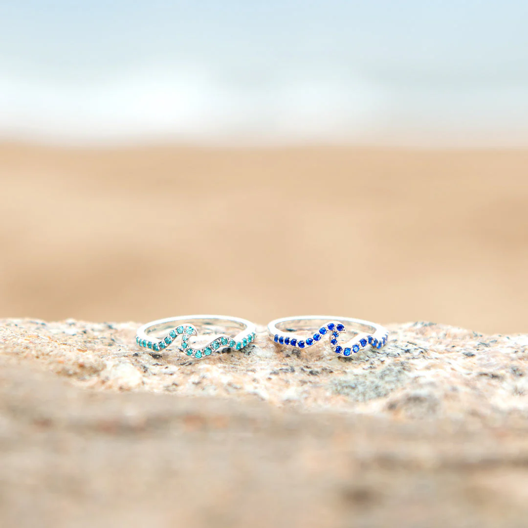 Life Is Like The Ocean Pavé Wave Ring - Image 6