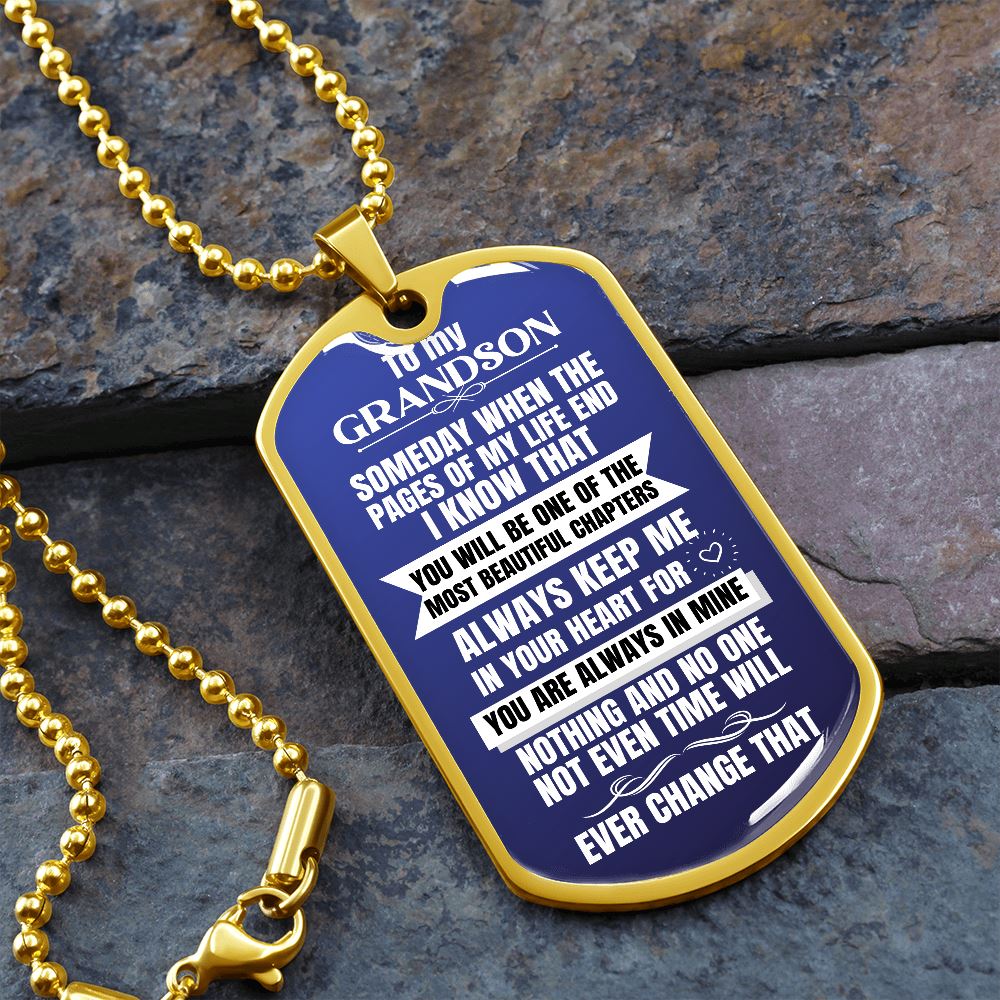 To my Grandson Necklace - Someday When The Pages of My Life End - Image 5