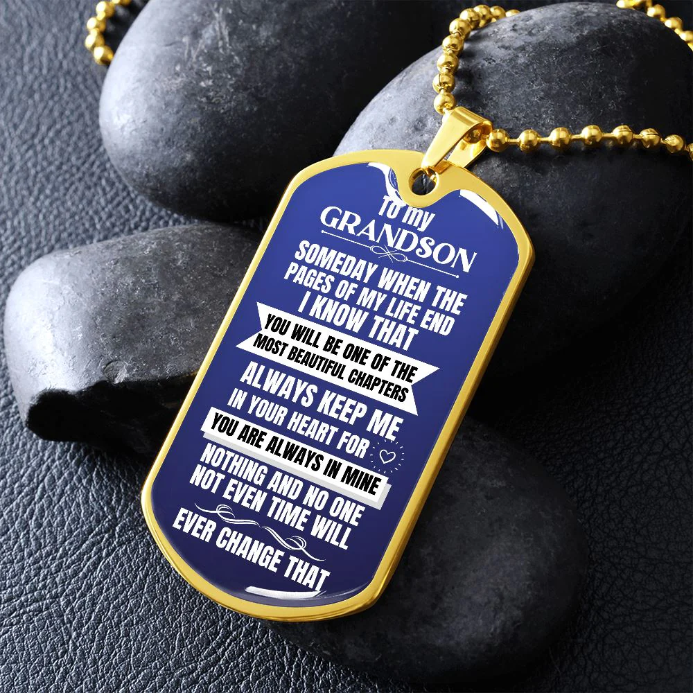 To my Grandson Necklace - Someday When The Pages of My Life End - Image 6