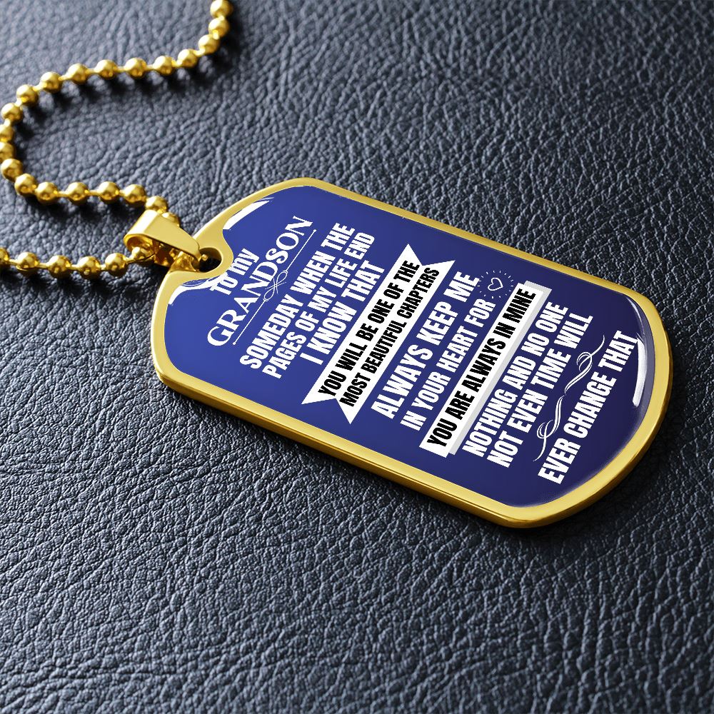 To my Grandson Necklace - Someday When The Pages of My Life End - Image 7