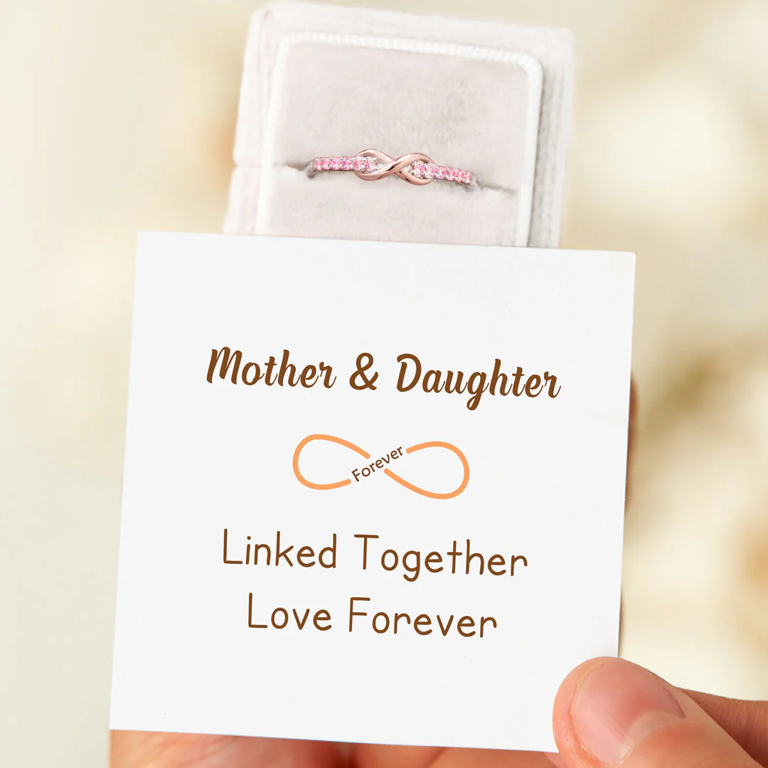 Linked Together Love Forever Infinity Ring - Image 3