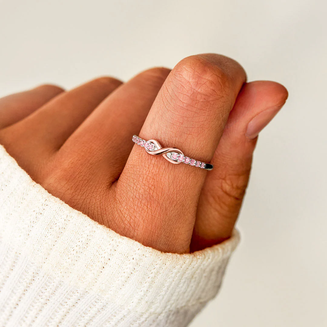 Linked Together Love Forever Infinity Ring - Image 4