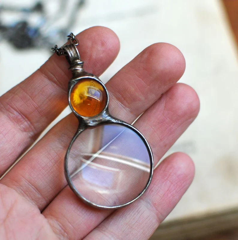 🔥Summer Hot Sale🌊Nostalgic Loupe Necklace | Perfect Gift🎁 - Image 3