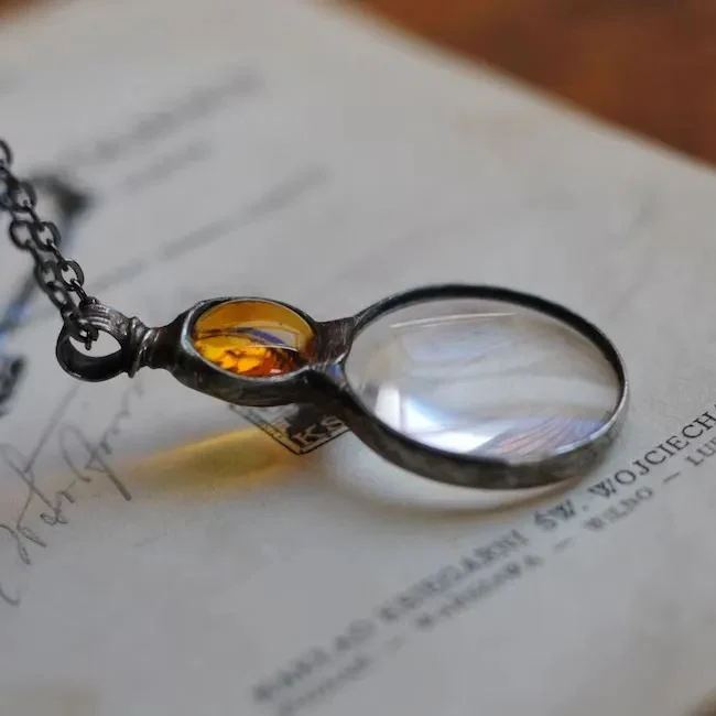 🔥Summer Hot Sale🌊Nostalgic Loupe Necklace | Perfect Gift🎁 - Image 6