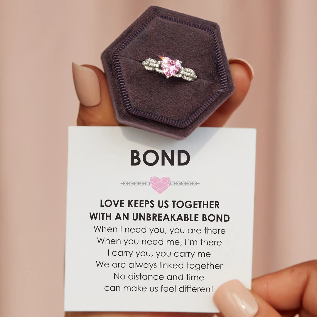 Love Keeps Us Together Bonded Heart Ring - Image 3