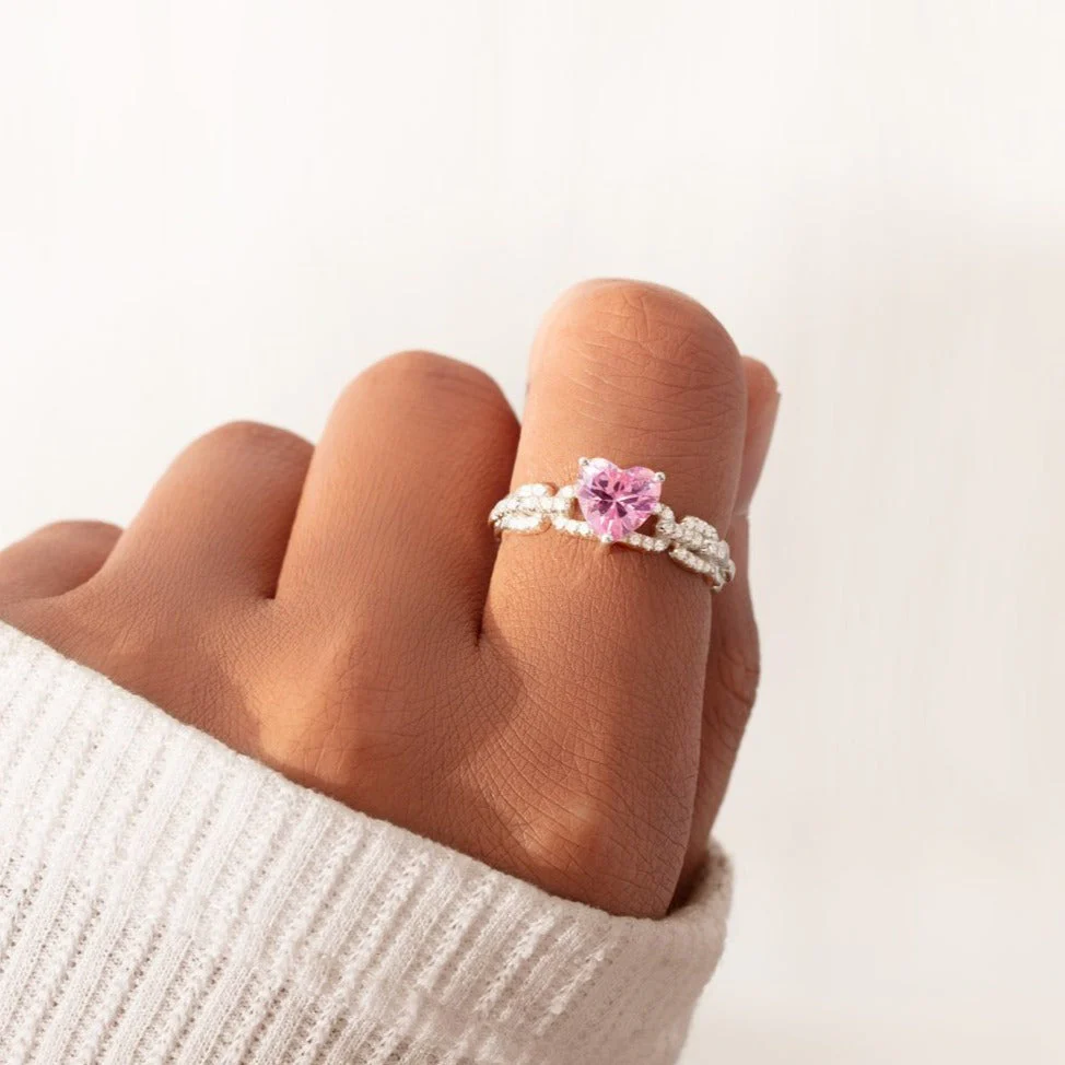 Love Keeps Us Together Bonded Heart Ring - Image 5