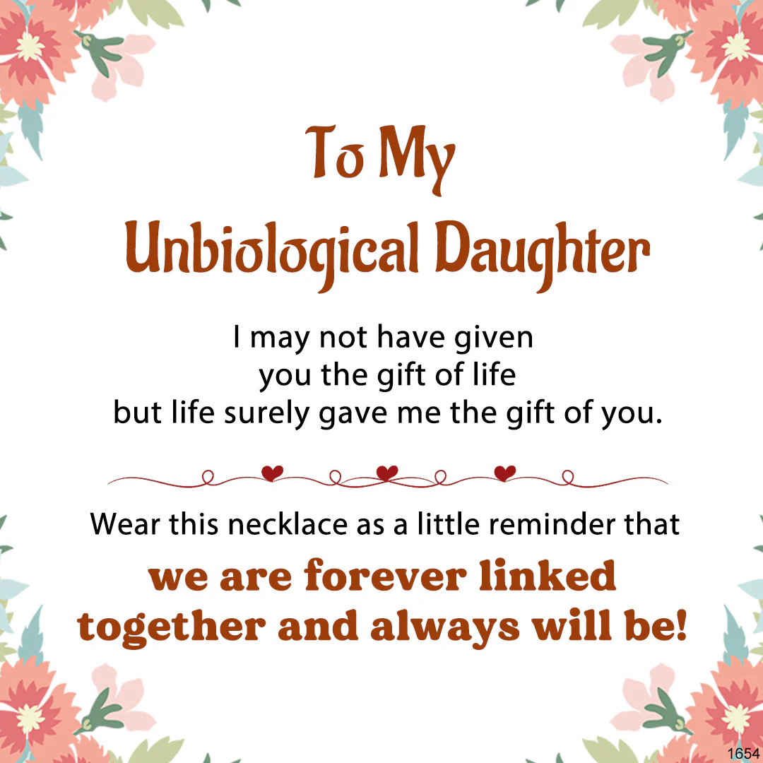 For Unbiological Daughter - S925 We Are Forever Linked Together Love Knot Necklace - Image 11