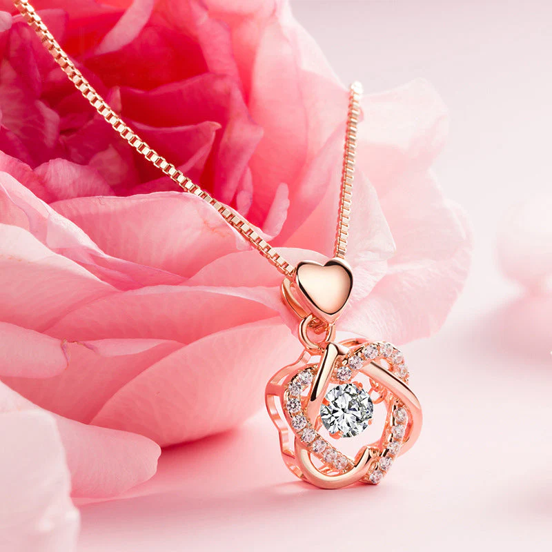 For Unbiological Daughter - S925 We Are Forever Linked Together Love Knot Necklace - Image 7