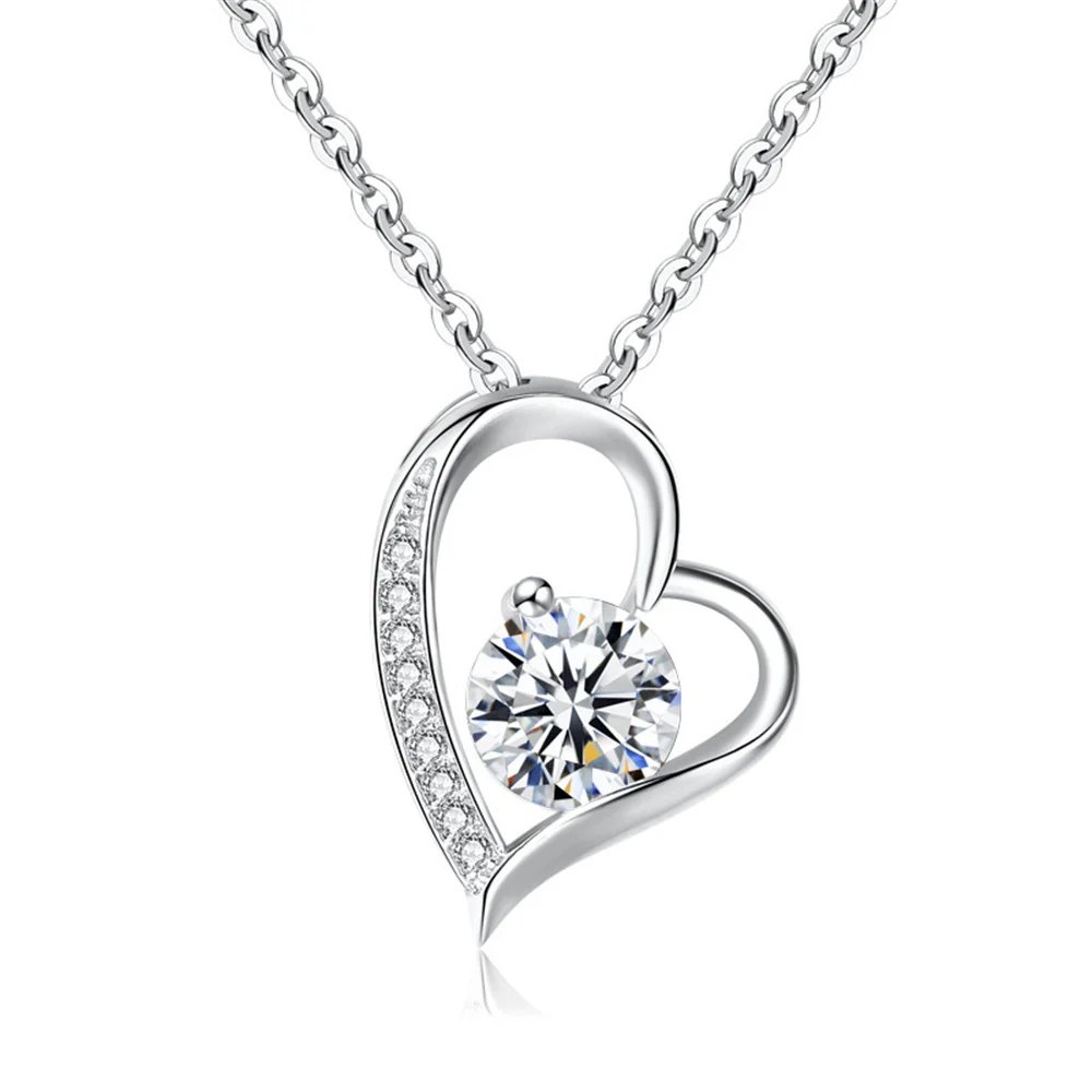 For My Daughter - Love You Forever Heart Diamond Necklace - Image 6
