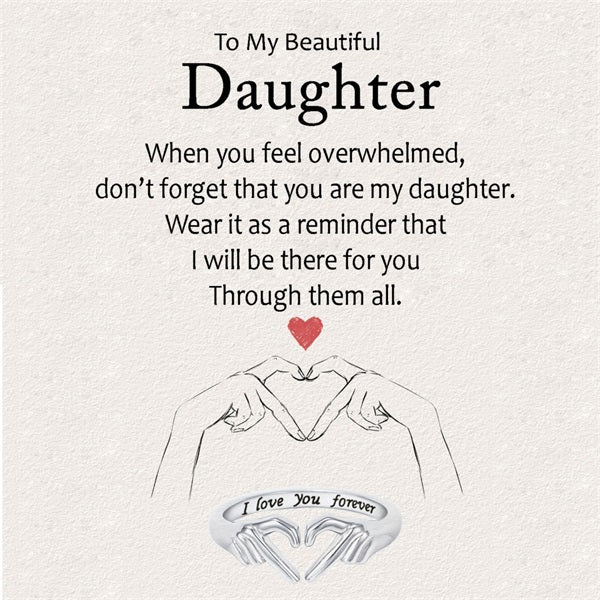 To My Beautiful Daughter – I Love You Forever Ring - Image 4