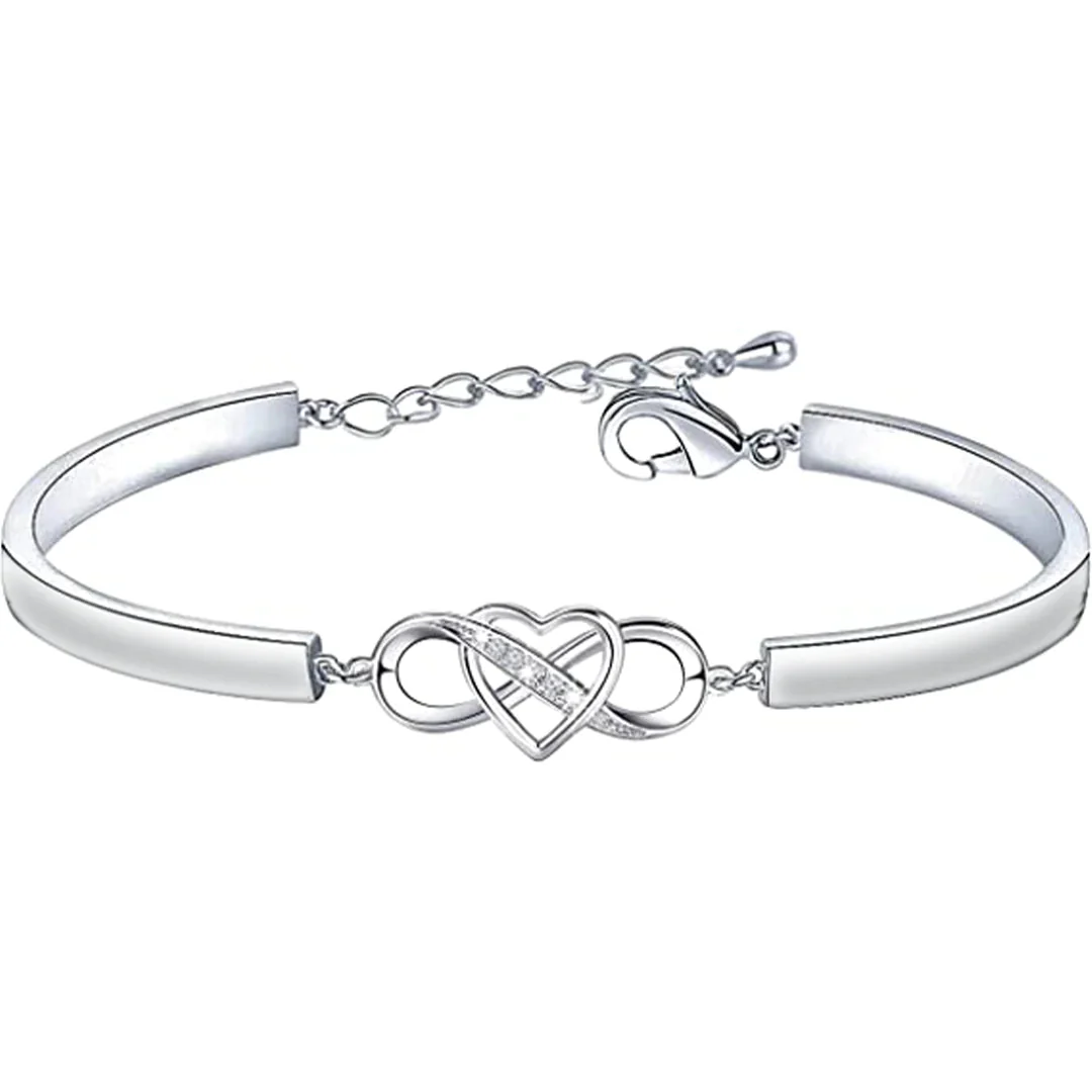 🌸2025 New Sale- I Love You Forever and Always Infinity Heart Bracelet - Image 6