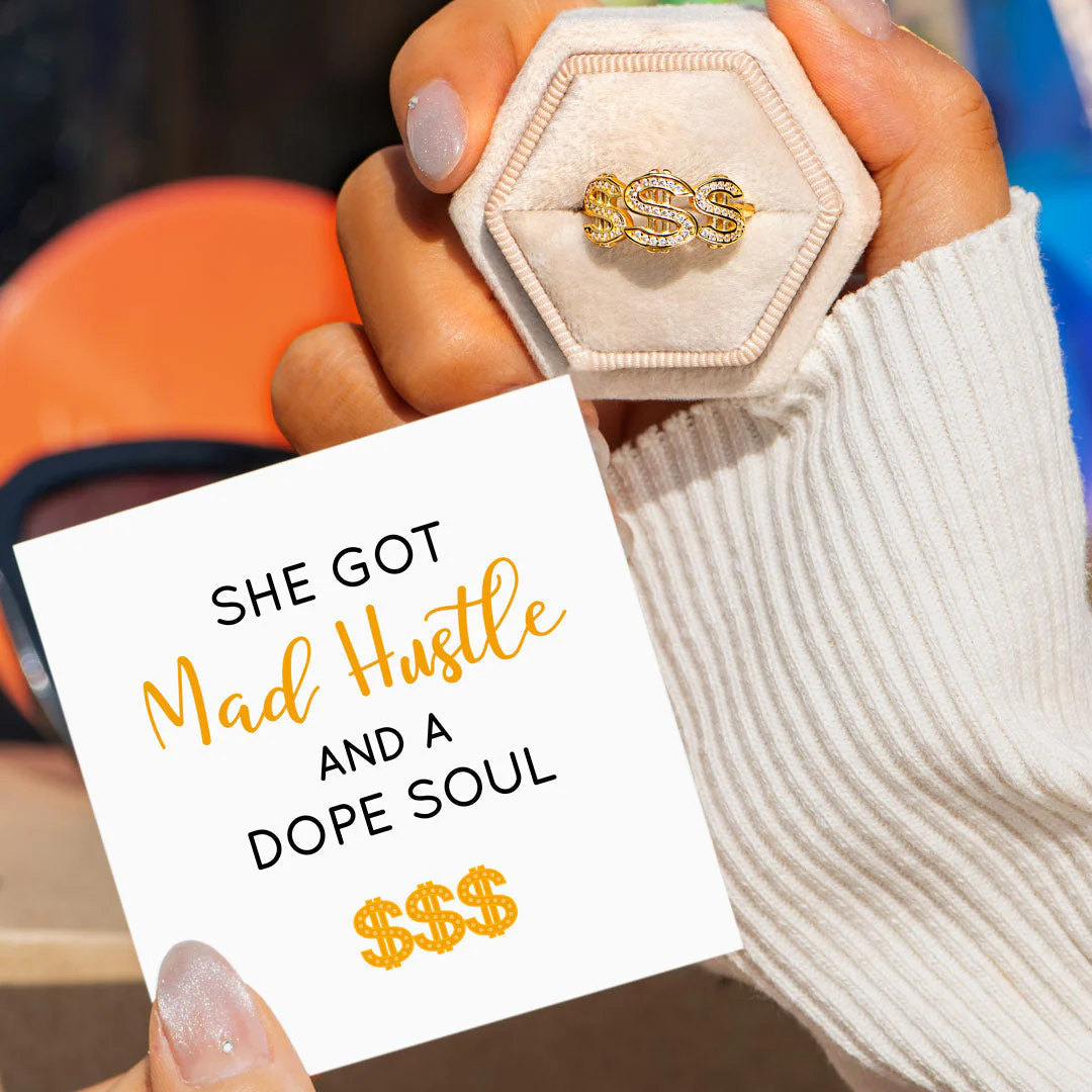 Mad Hustle & A Dope Soul Dollar Sign Ring - Image 3