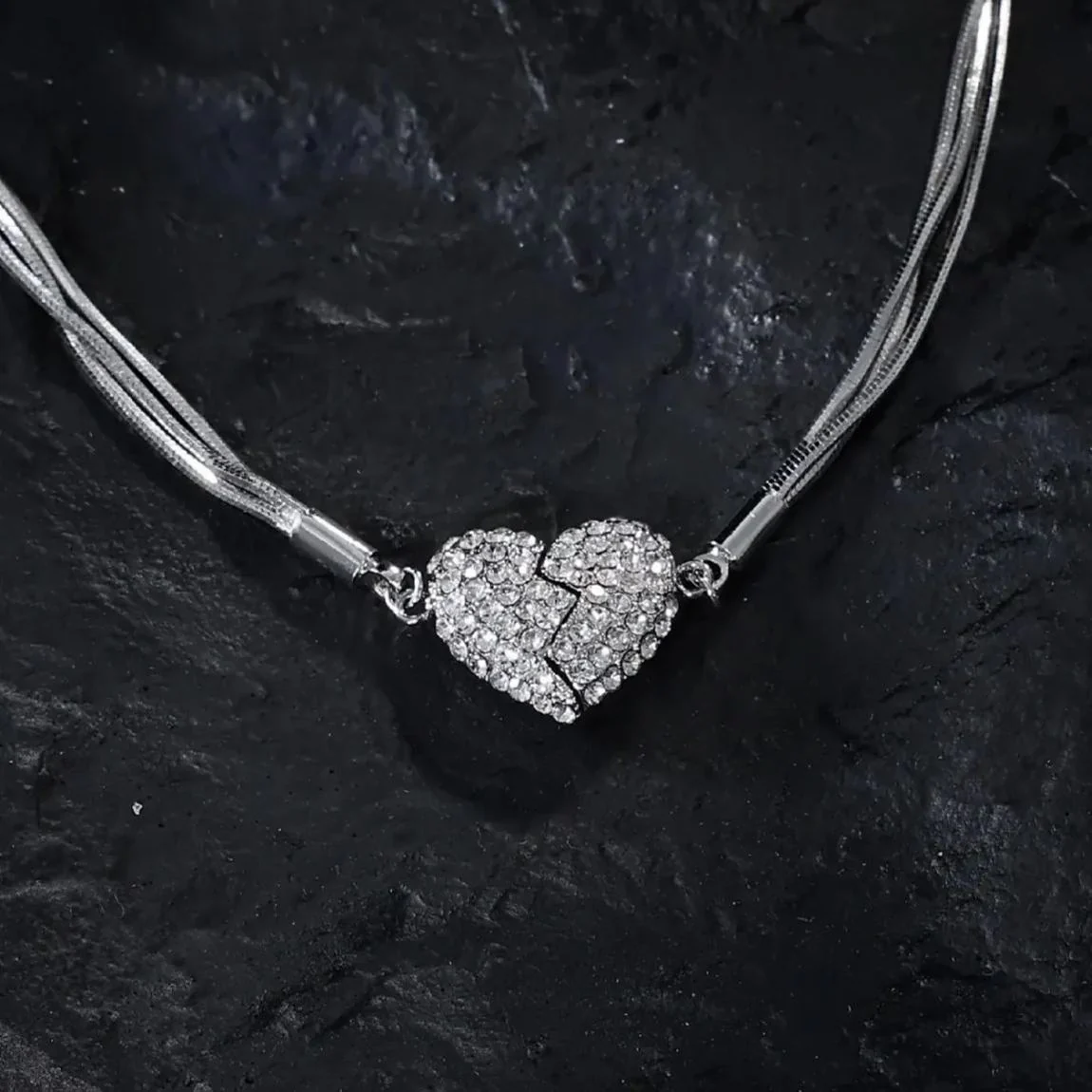 🌸2025 New Sale-Magnetic Love Patchwork Necklace - Image 2