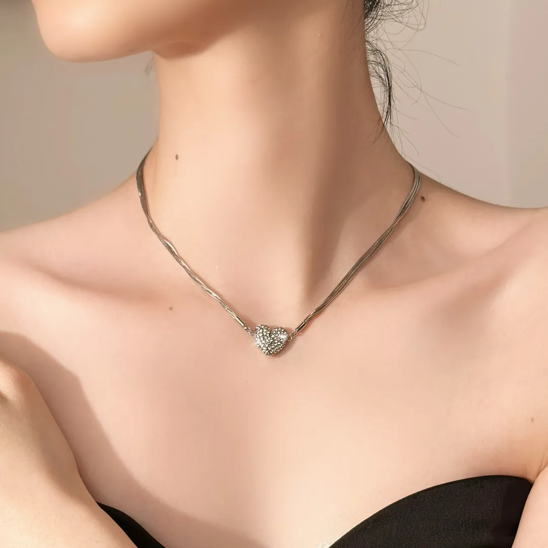🌸2025 New Sale-Magnetic Love Patchwork Necklace - Image 4