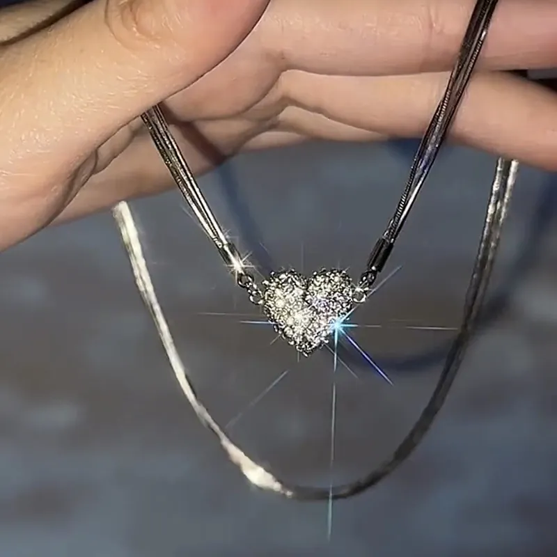 🌸2025 New Sale-Magnetic Love Patchwork Necklace - Image 6