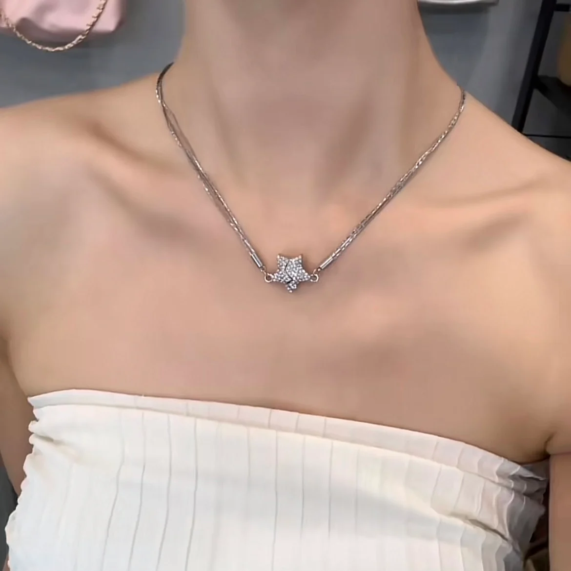 Hot Sale🎁Magnetic Star Patchwork Necklace - Image 3