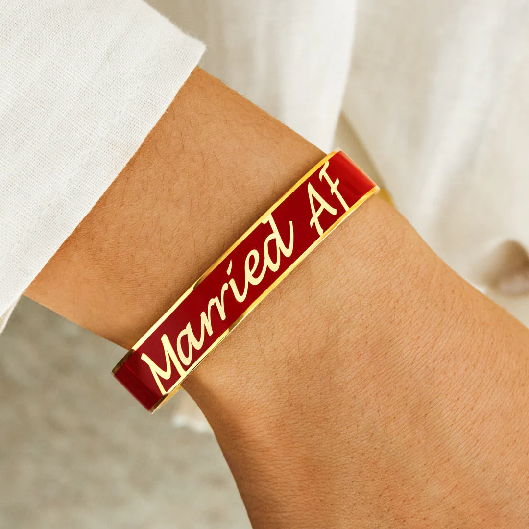 Married AF Letters Bangle - Image 4
