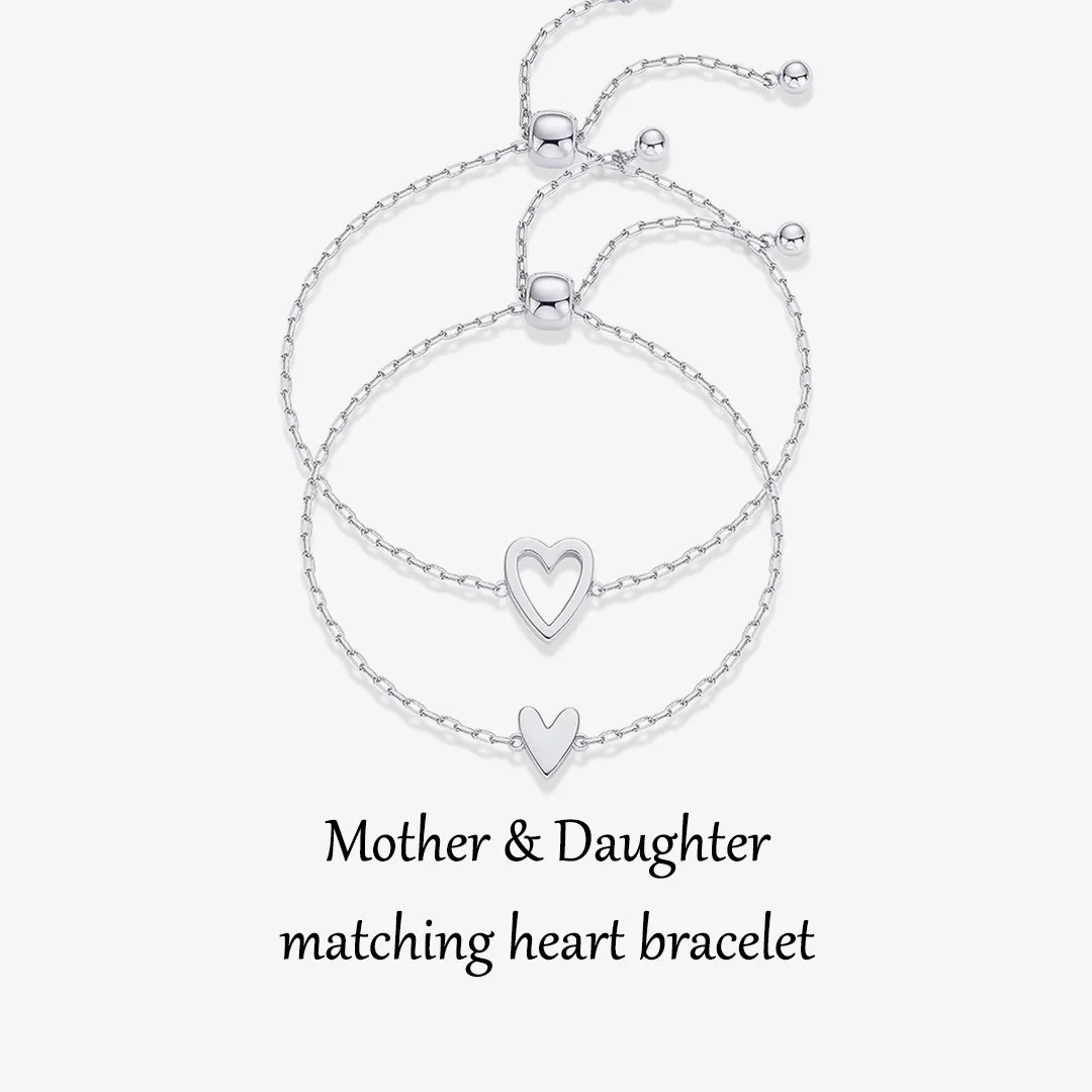 Mother & Daughter Matching Heart Beat Bracelet Set - Image 11
