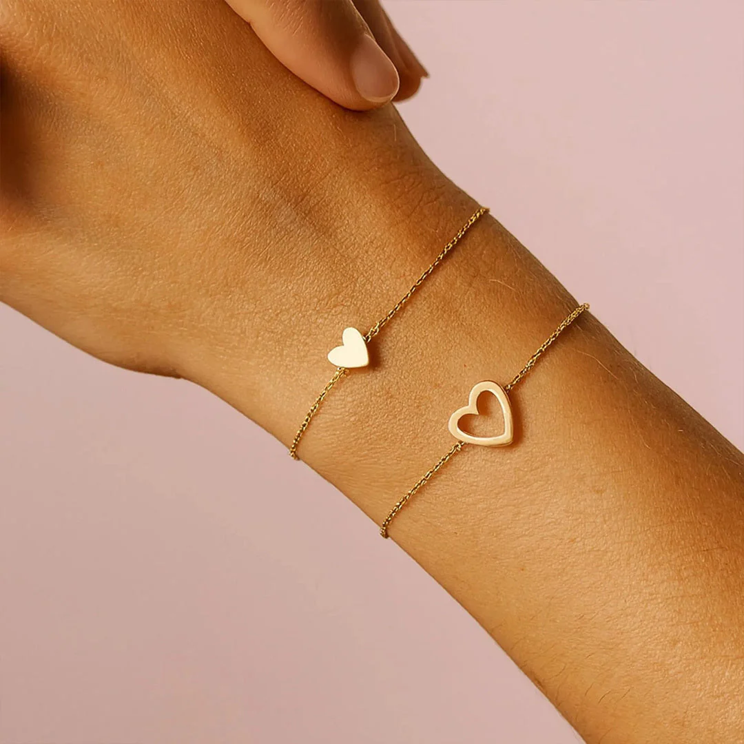 Mother & Daughter Matching Heart Beat Bracelet Set - Image 4