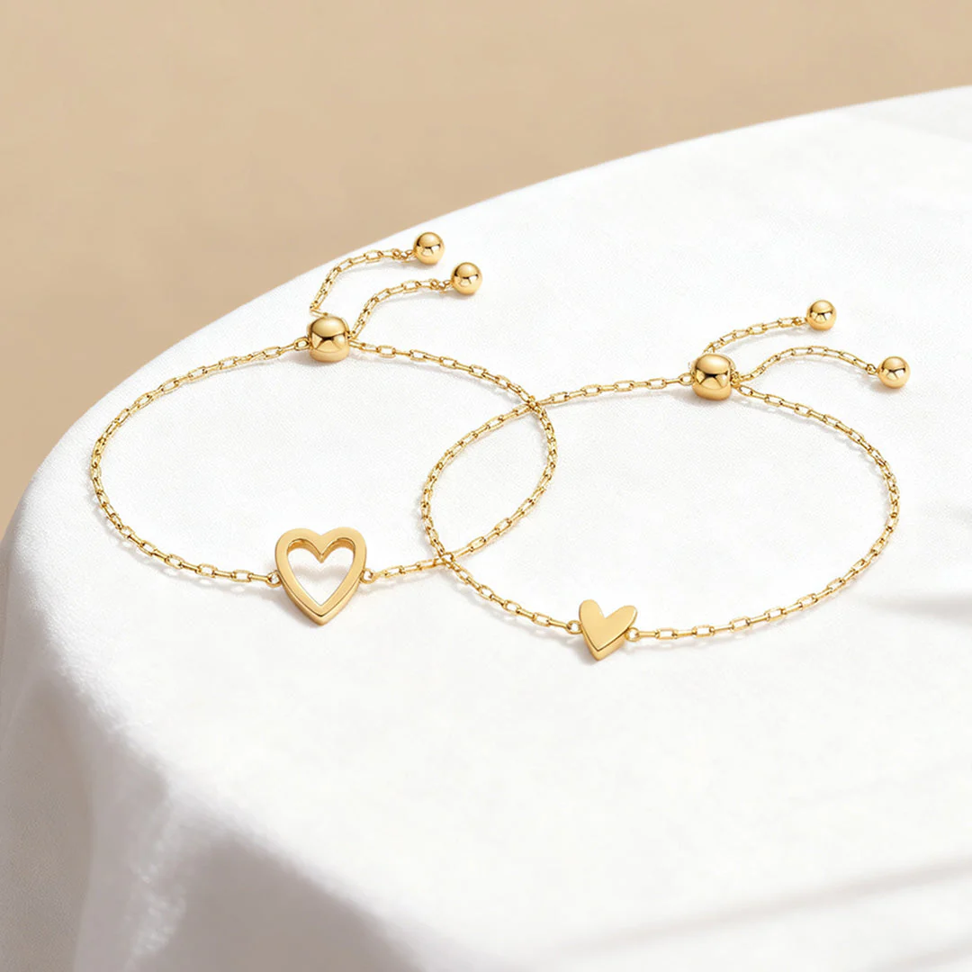 Mother & Daughter Matching Heart Beat Bracelet Set - Image 5