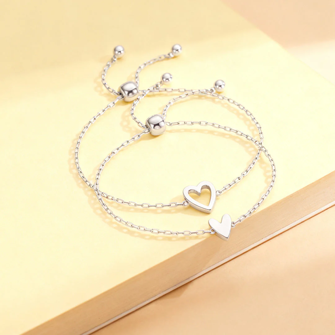 Mother & Daughter Matching Heart Beat Bracelet Set - Image 6