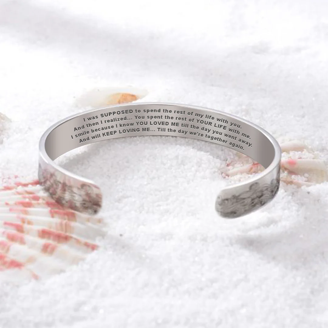 To My Husband In Heaven Memorial Bracelet - Image 3