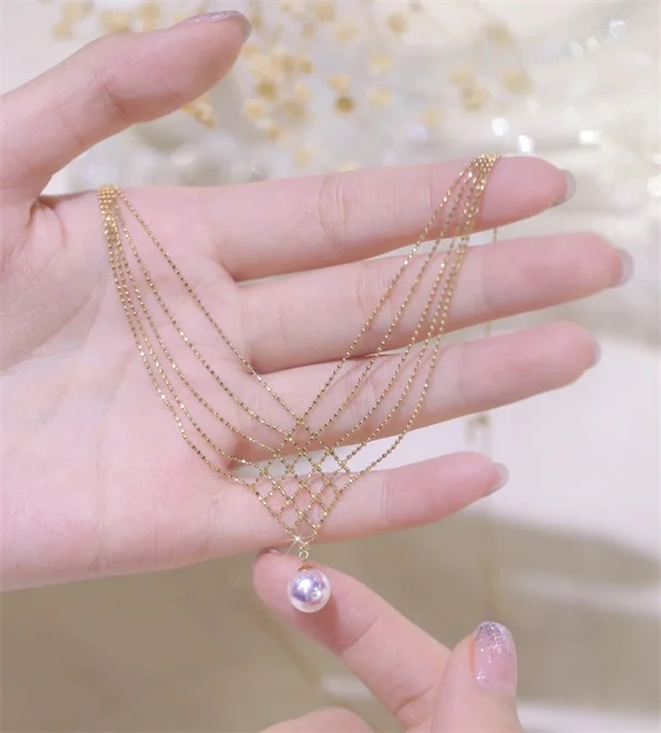 Mermaid Necklace with Pearl - Image 2