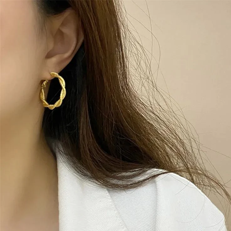 🌸Minimalist Style Hoop Earrings - Image 3