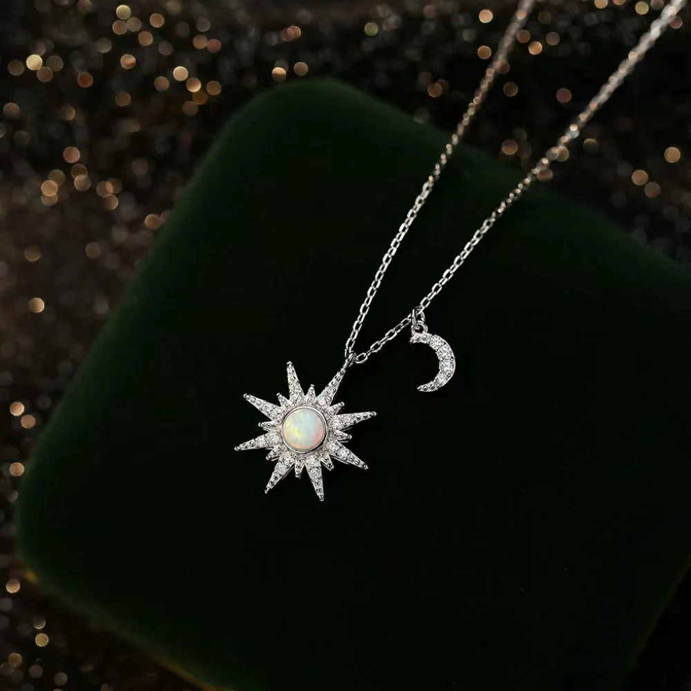 To Unbiological Daughter - We Are Forever Linked Together Moon And Star Necklace - Image 7