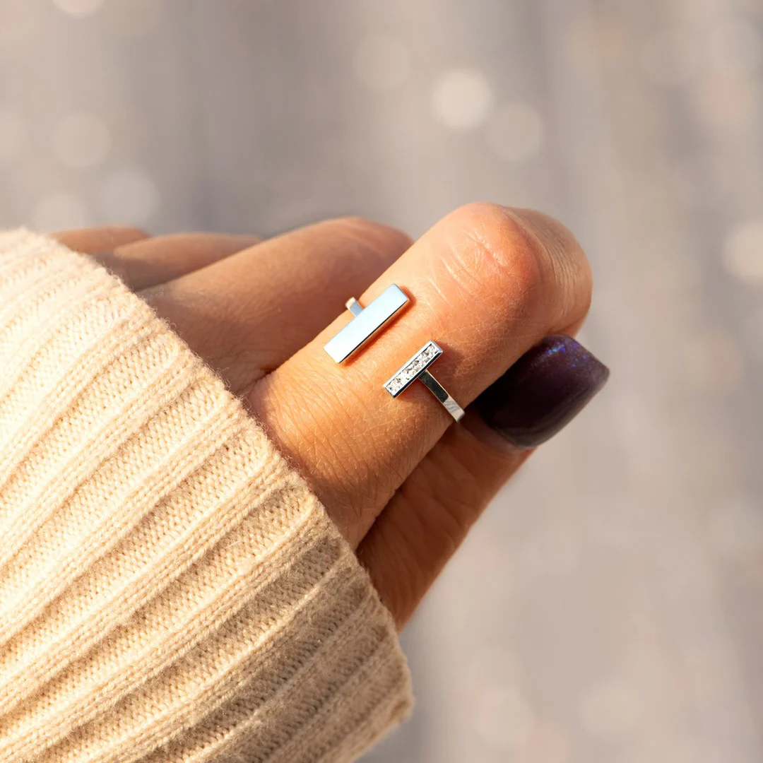 MOTHER DAUGHTER THICK AND THIN RING - Image 2