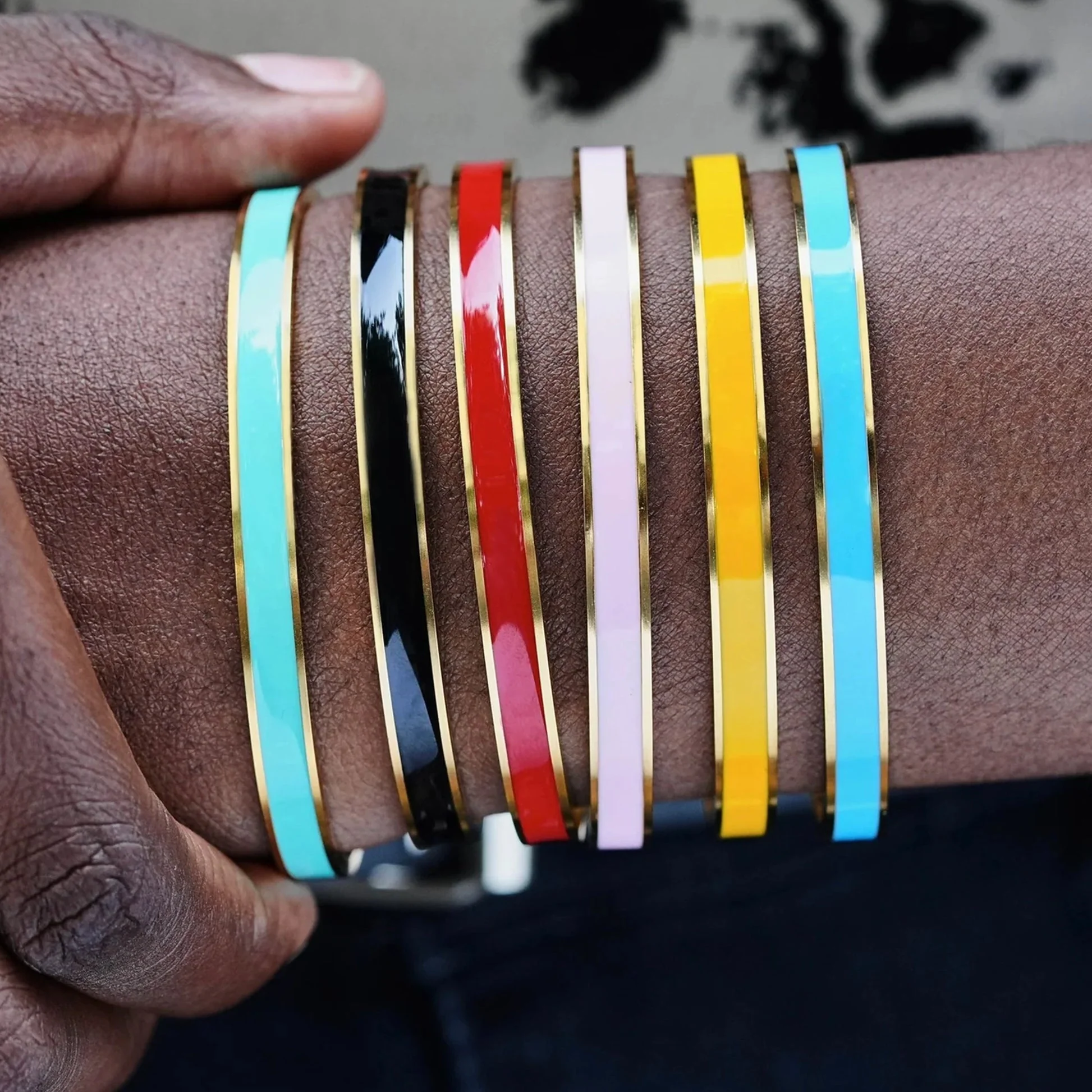 🔥Summer Hot Sale🌊My Badass Girl Gang Multiple Color Bangle - Image 19