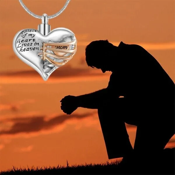 🔥Summer Hot Sale🌊	 A Piece Of My Heart Lives In Heaven - Chain and Urn Pendant - Image 4
