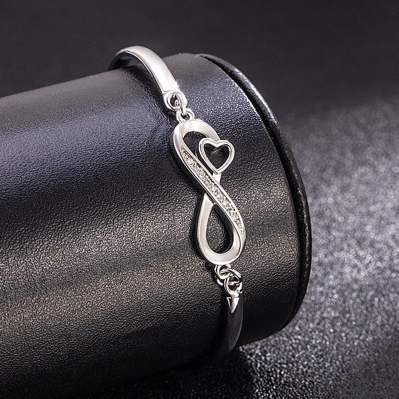 To My Granddaughter- Keep Me In Your Heart Infinity Bracelet - Image 11