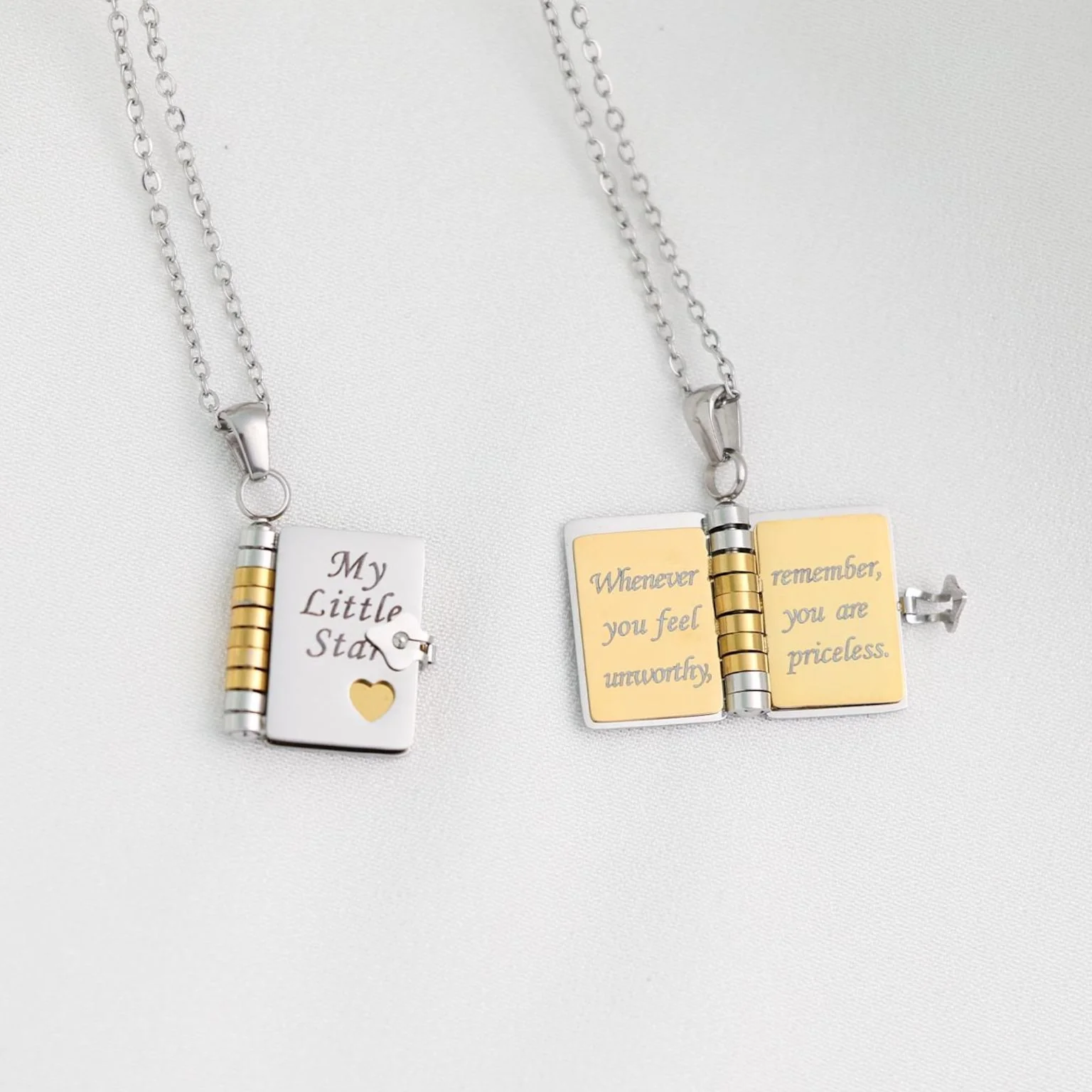 For Daughter -My Little Star Book Necklace - Image 8