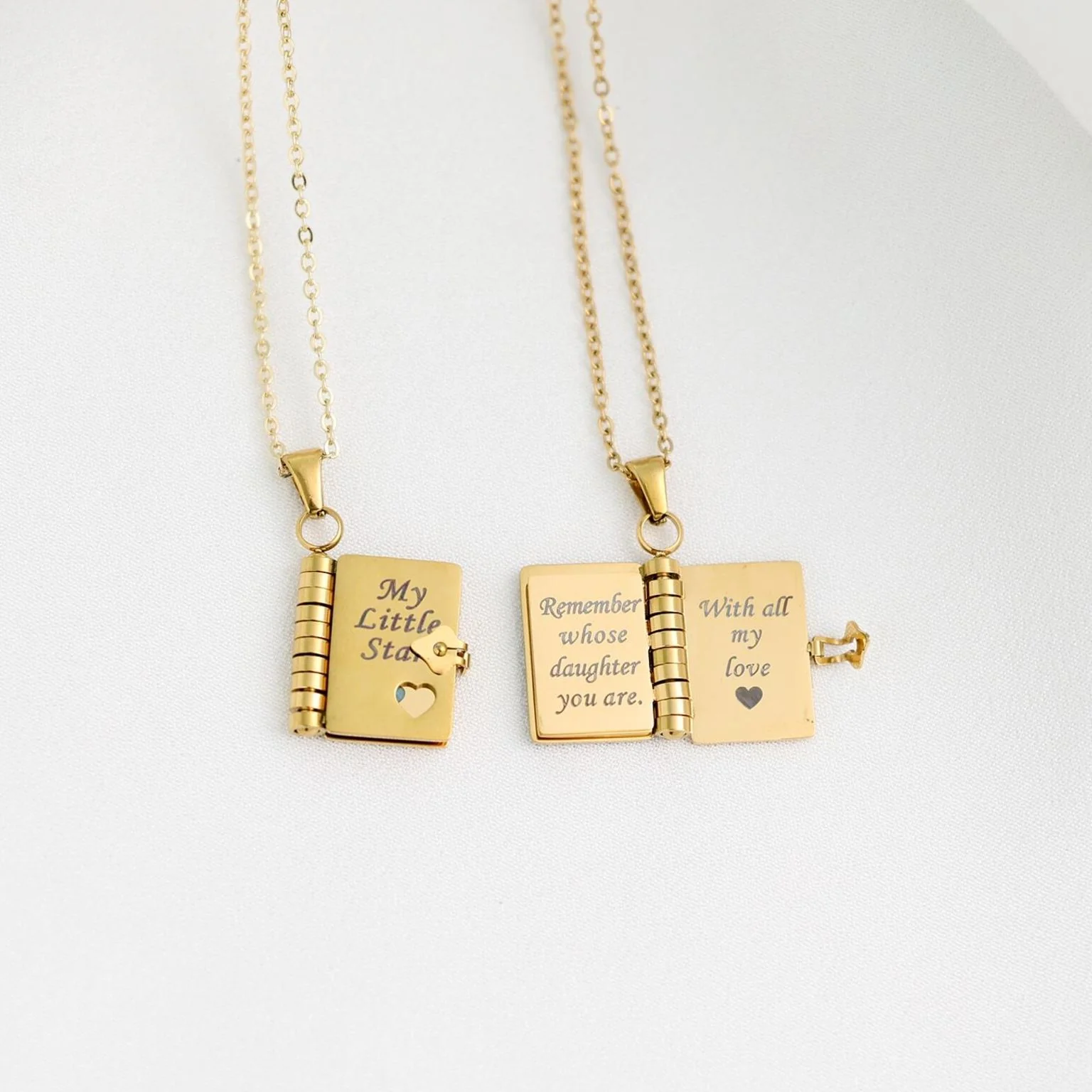 For Daughter -My Little Star Book Necklace - Image 9