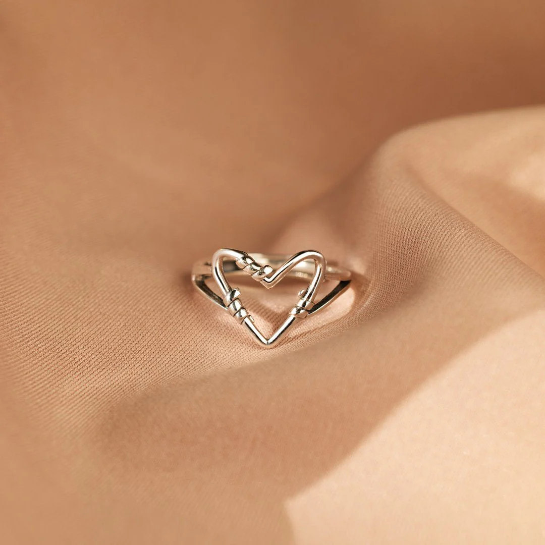 My Love You're Badass With A Big Heart Wire Ring - Image 4