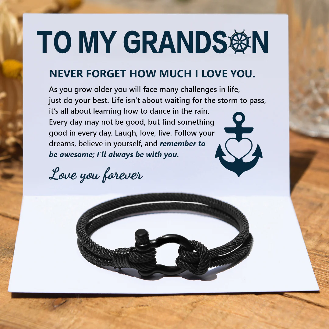 🔥Summer Hot Sale🌊	To My Son Love You Forever Nautical Bracelet - Image 4