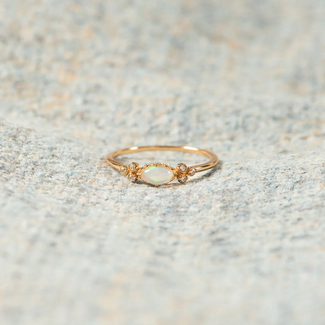 The Purest Love Matching Oval Cut Opal Ring - Image 6